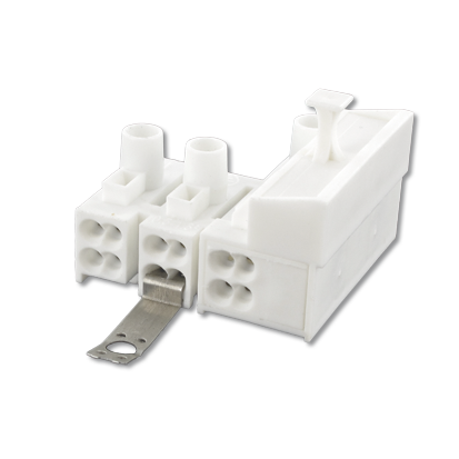 Fused terminal block 3 poles