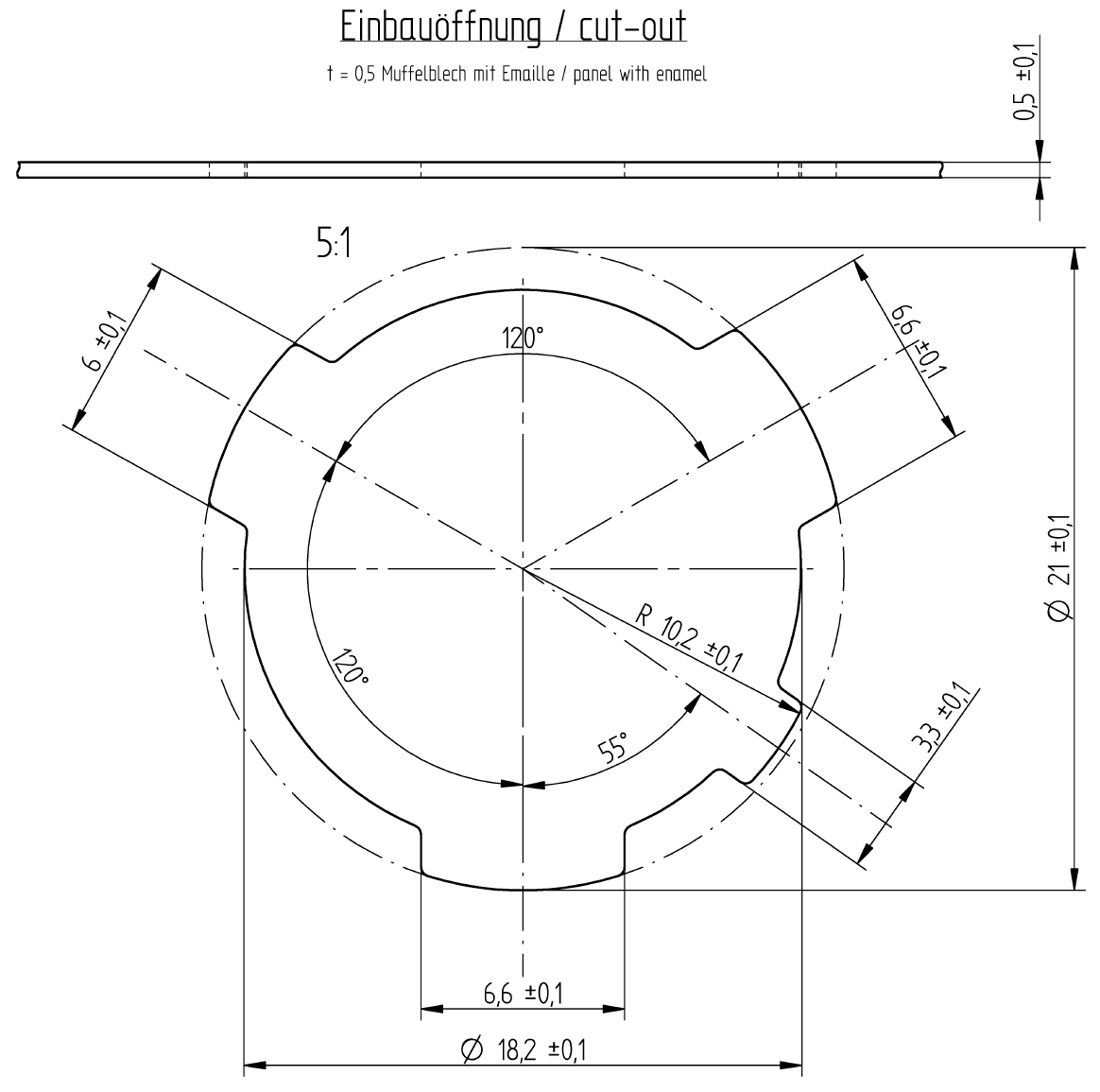 LED light for wet appliances