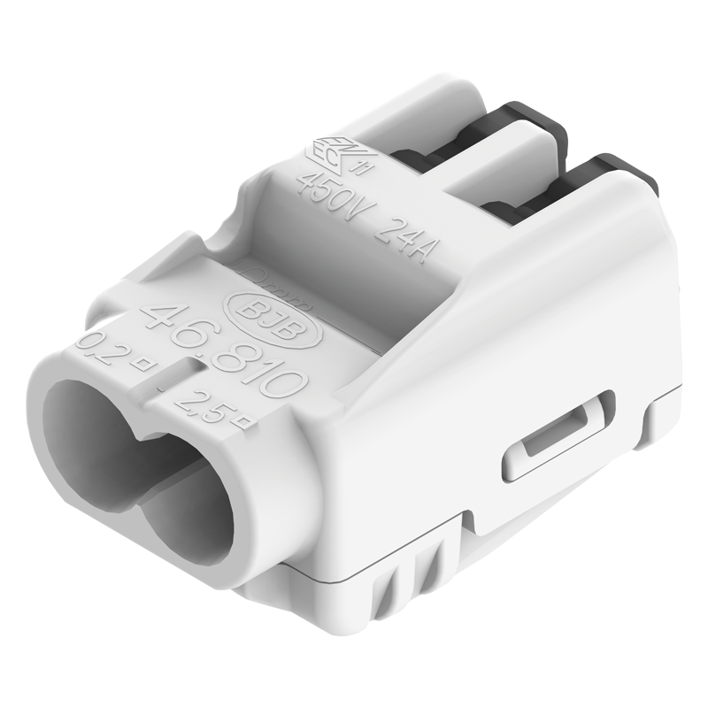 Universal wire connector, 2 numbers of connection, 1 potential, Contact opening function