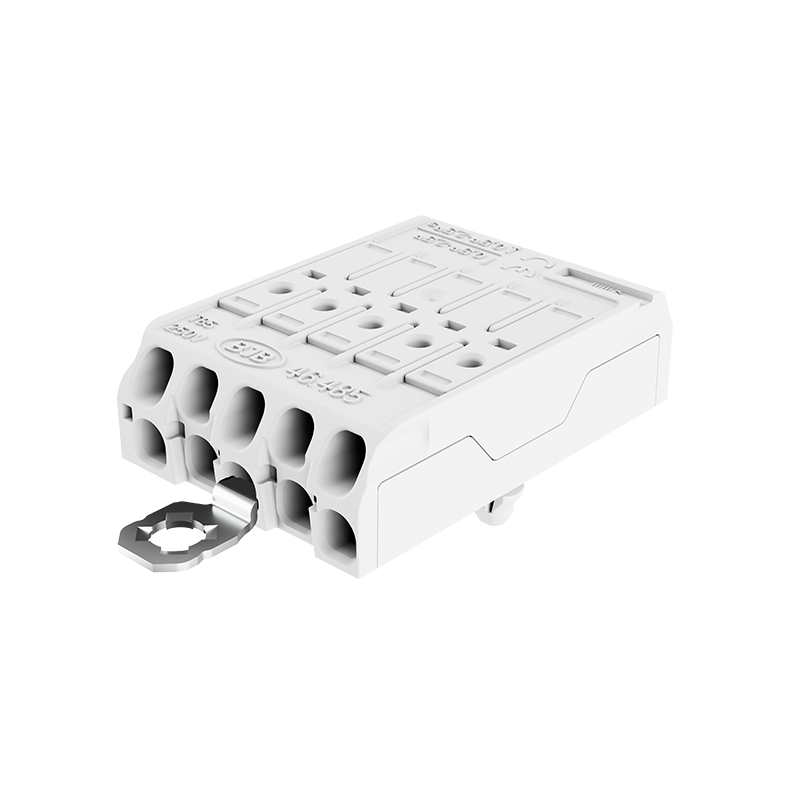 Flat Terminal block 5 poles with earth bracket, snap-in pins 3NEZ12 and contact opening function
