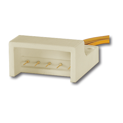 Test adaptor for terminal blocks with 5 poles