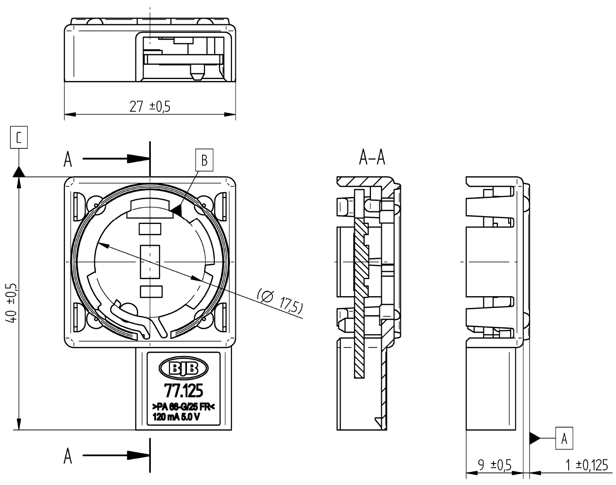 LED light for wet appliances